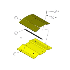 DKS DOORKING Sección libre de picos para barreras DKS 1603-180 y 1603-380 / Agregue un paso seguro para motocicletas o bicicletas 1603-170
