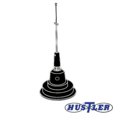 HUSTLER Antena Móvil en Color Negro para Rango de Frecuencia de Banda Civil (CB) 26.960 - 27.400 MHz. MOD: 1C-100B