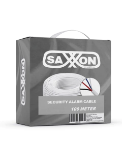 SAXXON OWAC4100J - Cable de alarma / 4 Conductores / CCA/ Calibre 22 AWG / 100 Metros / Recomendable para control de acceso / Videoportero / Audio / Reforzado - comprar en línea