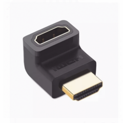 UGREEN Adaptador HDMI de 90 Grados Macho a Hembra / Hacia Arriba / HDMI 2.0 4K@60Hz / Proporciona Flexibilidad Sin Doblar los Cables HDMI 20110