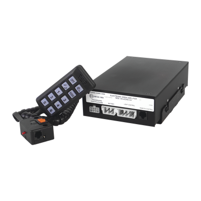 FEDERAL SIGNAL Sistema de Sirena y Micrófono , 100 Watts de Potencia, para motocicleta y automóviles. MOD: 2020-141-AH