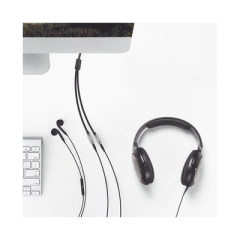 UGREEN Cable Adaptador/Divisor de Audio de 3.5mm Macho a 2 Terminales de 3.5mm Hembra / 25 cm de Longitud / Cable TPE / Color Negro 20816 - La Mejor Opcion by Creative Planet