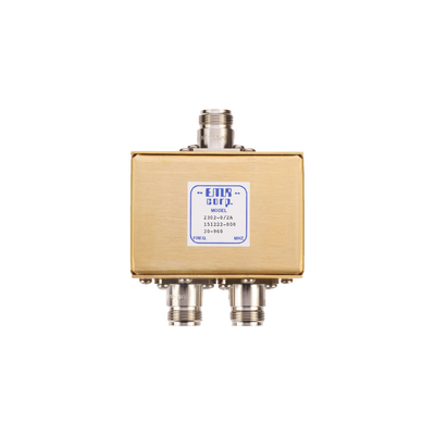 EMR CORPORATION Divisor de Potencia EMR de 2 Vías, 30-960 MHz, 0.5 Watt, Conectores N Hembra. 2302-0/2A