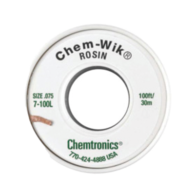 SYSCOM Rollo de Desoldar Chemtronics, 100 ft, 30 mts, 0.075 inches. MOD: 237-SO-086