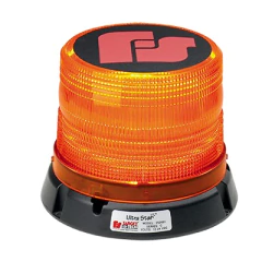 FEDERAL SIGNAL Burbuja para emergencia color ámbar, montaje permanente MOD: 252-650-02-SC