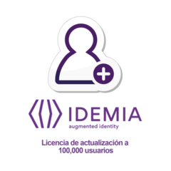 IDEMIA (MORPHO) Licencia de actualizacion a 100,000 usuarios 293-654-727