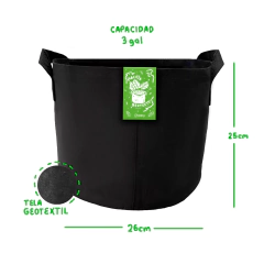 Gapy Maceta De Cultivo Geotextil Premium 3 Galones Con Asas en internet