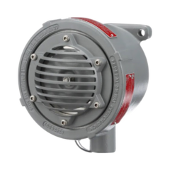 FEDERAL SIGNAL INDUSTRIAL Bocina Vibratone a prueba de explosiones para exterior y ubicaciones peligrosas, 120Vca, negra MOD: 31X1203
