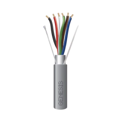 HONEYWELL HOME RESIDEO Bobina de 305 M de cable 6X22 AWG BLINDADO, PLENUM de color Gris, para Aplicaciones de Audio, Seguridad y Control 32061109