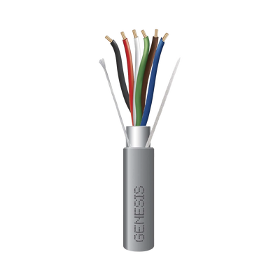 HONEYWELL HOME RESIDEO Bobina de 305 M de cable 6X22 AWG BLINDADO, PLENUM de color Gris, para Aplicaciones de Audio, Seguridad y Control 32061109