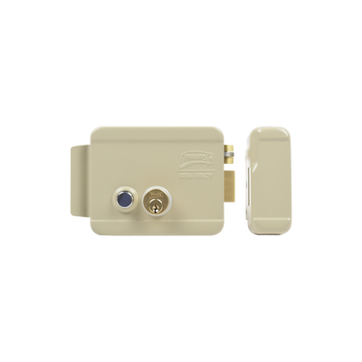 ASSA ABLOY Cerradura Eléctrica / Incluye Llave / Derecha/ Con Botón integrado /Exterior MOD: 321-DCBD-ABG