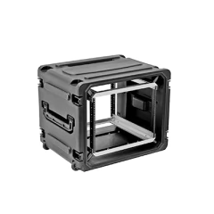 SKB Gabinete Plástico Móvil con Amortiguador con Rack de 19" 12 Unidades. 3SKBR12U20W