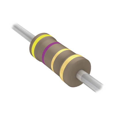 SYSCOM Resistencia Axial de Película de Carbón de 4.7 Ohm, 1/4 Watt, 5% MOD: 4.7QBK-ND
