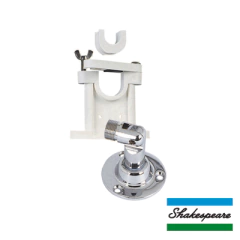 SHAKESPEARE Kit de Montaje con Soporte Giratorio Ajustable para Antenas de 1" ó 1 1/2" de Diámetro. Rosca Estándar 1" x 14 Hilos. MOD: 410-R