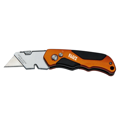 KLEIN TOOLS Navaja Multiusos Plegable de Uso Rudo con Botón de Expulsión y Cortacables. 44-131