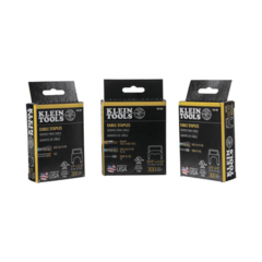 KLEIN TOOLS Paquete de 300 Grapas con Aislamiento, para Cables CAT3 y CAT5e, Cable de Altavoz y Cable de seguridad de hasta 1/4'' × 5/16'' (6 mm × 8 mm). 450-001 en internet