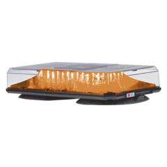 FEDERAL SIGNAL Mini barra de luces Highlighter LED, color Ámbar, Montaje de Succión e Imán, Ideal para Seguridad Privada MOD: 454-100-HL25