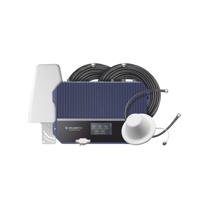 WILSONPRO / WEBOOST KIT Amplificador de señal celular 4G LTE, 3G y Voz. Especial para áreas comerciales que reciben la señal de múltiples torres. Cubre áreas de hasta 3716 metros cuadrados. 460-149