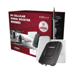 WILSONPRO / WEBOOST Kit de Amplificador de Señal Celular para Vehículo Recreacional u Oficina Móvil | 4G LTE 3G y 2G | 65 dB de Ganancia | Incluye Mástil Telescópico para Antena Exterior 471-203 - comprar en línea