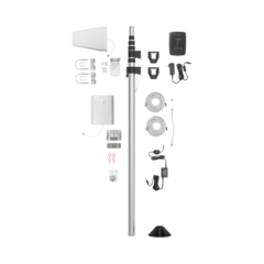 Imagen de WILSONPRO / WEBOOST Kit de Amplificador de Señal Celular para Vehículo Recreacional u Oficina Móvil | 4G LTE 3G y 2G | 65 dB de Ganancia | Incluye Mástil Telescópico para Antena Exterior 471-203