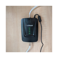 WILSONPRO / WEBOOST Kit de Amplificador de Señal Celular para Vehículo Recreacional u Oficina Móvil | 4G LTE 3G y 2G | 65 dB de Ganancia | Incluye Mástil Telescópico para Antena Exterior 471-203