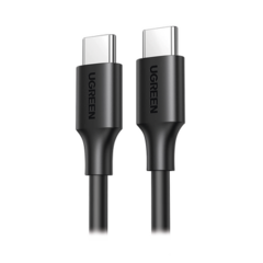 UGREEN Cable USB-C a USB-C / 1 Metro / Carga y Sincronización de Datos/ Carga Rápida 60W máx. / Compatible con PD3.0/QC4.0/FCP / Cobre Estañado Sin Oxígeno / Duradero y Flexible / Caja de ABS + Cubierta de TPE. 50997