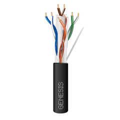 HONEYWELL HOME RESIDEO Bobina de cable de 305 Metros Cat6 CALIBRE 24 Exterior para CLIMAS EXTREMOS, RoHS, color Negro 51101008