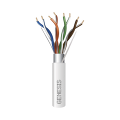 HONEYWELL HOME RESIDEO Bobina de 305 M de cable Cat5e / 24X4 AWG BLINDADO, PLENUM de Color Blanco para aplicaciones de Voz y Datos 53881001