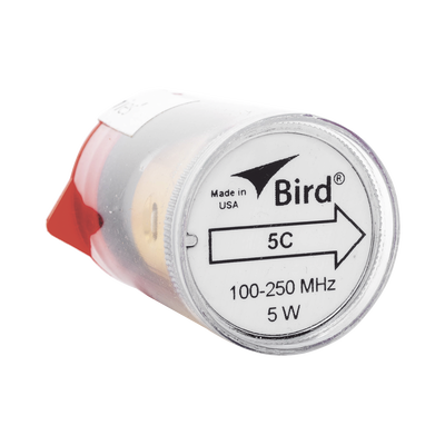 BIRD TECHNOLOGIES Elemento de 5 Watt en linea 7/8" para Wattmetro BIRD 43 en Rango de Frecuencia de 100 a 250 MHz. MOD: 5C
