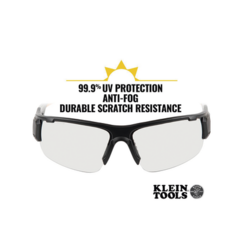 KLEIN TOOLS Gafas de Seguridad con Semimarco PRO de Alta Calidad y Cristales para Interior / Exterior 60536 - La Mejor Opcion by Creative Planet