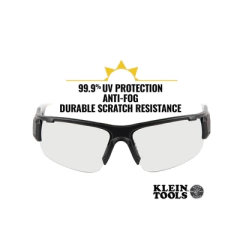 KLEIN TOOLS Gafas de Seguridad con Semimarco PRO de Alta Calidad y Cristales para Interior / Exterior 60536 - La Mejor Opcion by Creative Planet