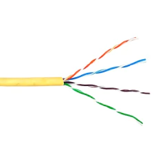 HONEYWELL Bobina de cable de 305 metros, UTP Cat6 Riser, de color Amarillo, UL, CMR, T4L, probado a 350 Mhz, para aplicaciones de CCTV / redes de datos/ IP megapixel / control RS485 6360-2102/1000