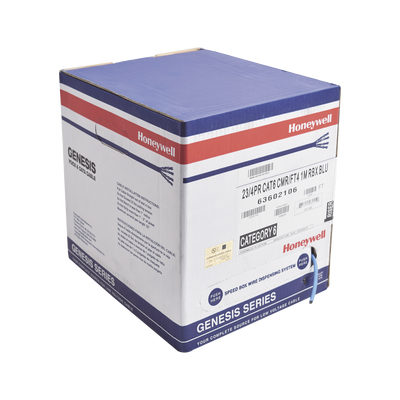 HONEYWELL HOME RESIDEO Bobina de cable de 305 metros, UTP Cat6,de color Azul, UL, CMR, SPNLS, probado a 350 Mhz, para aplicaciones de CCTV / redes de datos/ IP megapixel / control rs485 6360-2106/1000