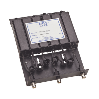 EMR CORPORATION Duplexer Compacto de Rechazo de Banda, 160-170 MHz, 4.6 a 6 MHz Sep. Tx-Rx, 50 Watt, BNC Hembra. MOD: 64316-1/MC(5C)