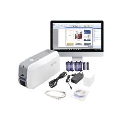 IDP Kit de Impresora tarjetas PVC/ Puede Crecer a Laminador/ Doble Cara / Incluye: 2 x Ribbon a Color, 100 tarjetas PVC, Software, 1 Kit de Limpieza MOD: 651399K