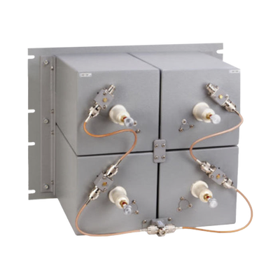 EMR CORPORATION Duplexer UHF, 440-512 MHz, 4 Cavidades de 7 in por Lado, 2.0 MHz (Min.) Separación Tx-Rx, 200 Watt, N Hembras. MOD: 65674/SNC
