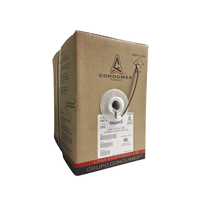 CONDUMEX Caja de 1000 ft ( 305 m ) / 4 X 24 AWG / Cable TELEFÓNICO EK-TEL-CMR / Uso Interior 660565