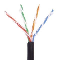 CONDUMEX Bobina de 1000 ft ( 305 m ) Cat5e con gel para exterior, color Negro, para aplicaciones en sistemas de redes de datos y cableado estructurado.Uso intemperie. 66-44-64/1000 - comprar en línea