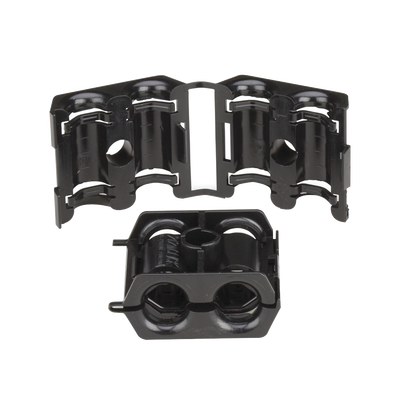 ANDREW / COMMSCOPE Sujetador doble de plástico para cable con diámetro de 6 a 8 mm. Paquete de 10 piezas. MOD: 68M-CLICK