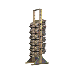 BIRD TECHNOLOGIES Combinador TX/RX, 406-512 MHz, 6 canales, 125 KHz Tx-Tx, 150 Watt, Cavidades de 10" Diam. en montaje "Peg Rack", N Hembras. MOD: 73-67-25-2D-06