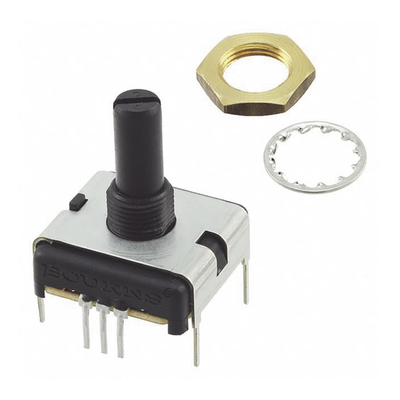 SYSCOM Potenciómetro Cuadrado 22 mm, 5k Ohm, 3/4 Watt, 1 Vuelta / Montaje en Panel del Monitor de Servicio COM-3 (PCW1J-B24-KAB502L). MOD: 75K7846