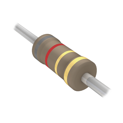 SYSCOM Resistencia Axial de Película de Carbón de 8.2 Ohm, 1/4 Watt, 5% MOD: 8.2QBK-ND