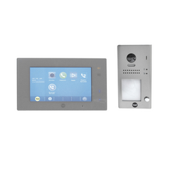 ASSA ABLOY Kit de VideoPortero Manos libres: Frente de Calle y Monitor/ Hasta 16 Monitores / 2 Hilos 80139