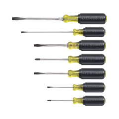 KLEIN TOOLS Juego de Desarmadores de Punta Plana y Phillips (7 Piezas). 85076