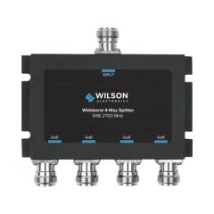 WILSONPRO / WEBOOST Divisor de 4 salidas, 50 Ohm, 700-2700MHz conector N-Hembra 859-981