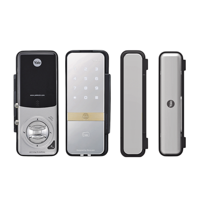 YALE-ASSA ABLOY Cerradura Digital con Teclado Táctil para Puertas de Vidrio/ apertura con SMARTPHONE 89184