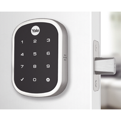 YALE-ASSA ABLOY Cerradura ASSURE YRD256, Niquel Satinado/Teclado/ Para puertas Izq o Derecha de 35 a 57 mm de espesor/ Apertura por Smartphone 89385