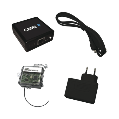 CAME Kit CAME Connect / Para Apertura de Motores y Barreras Por Medio de APP / 3 Perfiles de Trabajo para Usuario, Propietario e Instalador MOD: 8K06SA-001