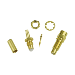 NEWARK Conector Jack SMC de Anillo Plegable para Cable RG-316 y Montaje en Chasis. MOD: 90F2590