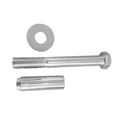 GNR Tornillo D / 4" de largo , C / rondana y taquete para tope D / hule para uso en concreto. MOD: 91500M